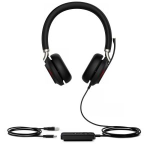 UH38 Dual UC -BAT/Stereo/ANC/USB/Drôt/BT/Bezdrôt/Čierna UH38DualUCBAT