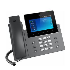 Grandstream GXV3450 SIP video telefón, 5" IPS bar.dot.displ., 16 SIP účty, Android11, WiFi, BT, PoE+ GXV3450