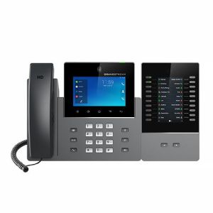 Grandstream GXV3450 SIP video telefón, 5" IPS bar.dot.displ., 16 SIP účty, Android11, WiFi, BT, PoE+ GXV3450