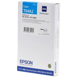 Cartridge Epson T04A2 XXL, C13T04A240, azurová (cyan), originál