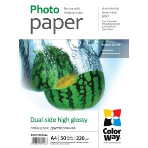 Fotopapír - A4 / 220g - oboustranný, lesklý, 50 ks v balení
