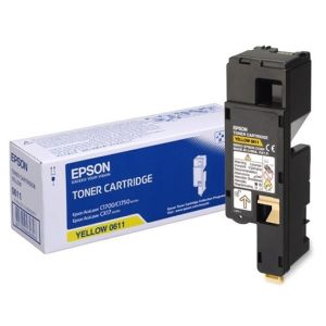 Toner Epson C13S050611 (C1700), žlutá (yellow), originál
