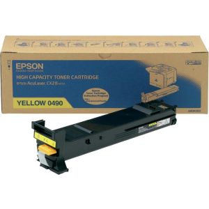 Toner Epson C13S050490 (CX28), žlutá (yellow), originál