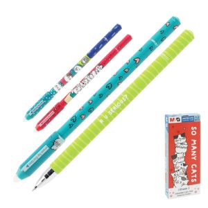 Roller gelový/gumovací M&amp;G iErase Se Many Cats Pencil 0,5 mm, modrý