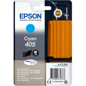 Cartridge Epson 405, T05G2, C13T05G24010, azurová (cyan), originál