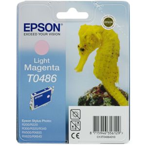 Cartridge Epson T0486, světlá purpurová (light magenta), originál