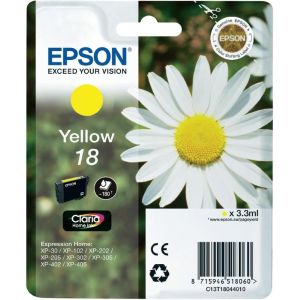 Cartridge Epson T1804 (18), žlutá (yellow), originál