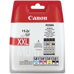Cartridge Canon CLI-581 XXL CMYK, čtyřbalení, multipack, originál