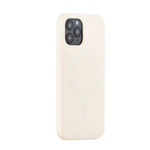 ER POWER Silikónový kryt CARNEVAL SNAP pre iPhone 12/12 Pro s MagSafe - béžová ERCSIP12MGLQ-GD
