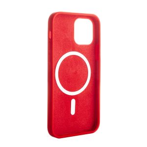 ER POWER Silikónový kryt CARNEVAL SNAP pre iPhone 12 mini s MagSafe - Červená ERCSIP12MNMGLQ-PRD