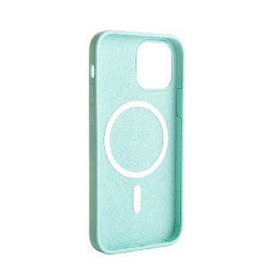 ER POWER Silikónový kryt CARNEVAL SNAP pre iPhone 12 mini s MagSafe - zelená ERCSIP12MNMGLQ-GN