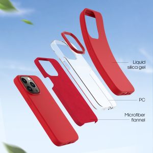 ER POWER Silikónový kryt CARNEVAL SNAP iPhone pre 13 mini s MagSafe- Červená ERCSIP13MNMGLQ-PR
