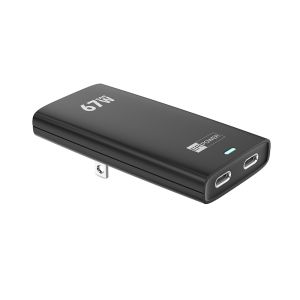 ER POWER Dual Travel Slim Charge 67W - 2xUSB-C ERPW67G2CST-BK