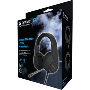 Sandberg herné slúchadlá BossBlaster USB-A, LED 126-49
