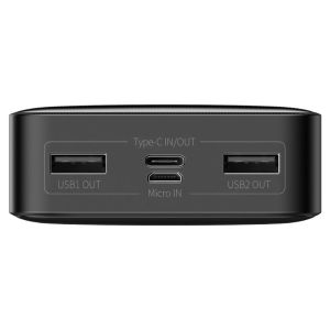 Baseus PPBD050101 Bipow Digital Display Powerbanka 20000mAh 15W Black 6932172618216