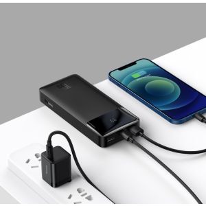 Baseus PPBD050101 Bipow Digital Display Powerbanka 20000mAh 15W Black 6932172618216