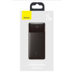 Baseus PPBD050101 Bipow Digital Display Powerbanka 20000mAh 15W Black 6932172618216