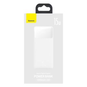 Baseus PPBD050202 Bipow Digital Display Powerbanka 30000mAh 15W White 6932172618247