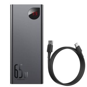 Baseus PPIMDA-D01 Adaman Digital Display Powerbanka 20000mAh 65W Black 6953156204324