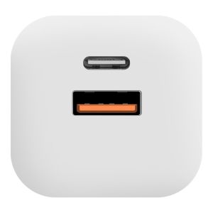 OBAL:ME GaN Cestovná Nabíjačka USB-A + USB-C 36W White 8596311273483