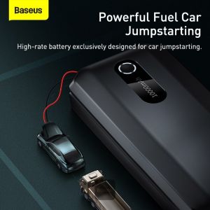 Baseus power banka Super Energy Air 10000 mAh so štartovacími káblami čierna 6932172604196
