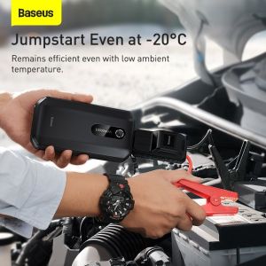Baseus power banka Super Energy Air 10000 mAh so štartovacími káblami čierna 6932172604196