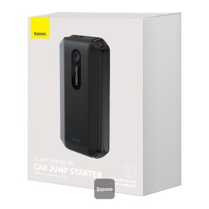 Baseus power banka Super Energy Air 10000 mAh so štartovacími káblami čierna 6932172604196
