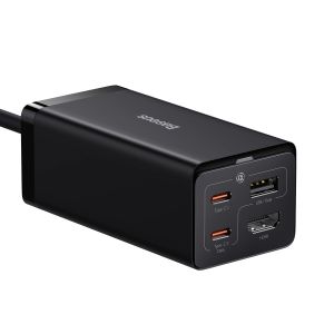 Baseus Nabíjačka do siete GaN5 Pro 2x USB-C/USB-A/HDMI 67W kábel 1.5m/USB-C kábel 1m čierna 6932172613006