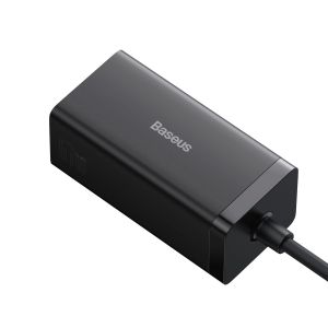 Baseus Nabíjačka do siete GaN5 Pro 2x USB-C/USB-A/HDMI 67W kábel 1.5m/USB-C kábel 1m čierna 6932172613006