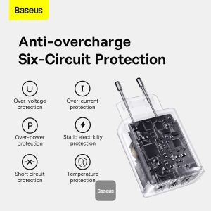 Baseus nabíjačka do siete Compact 3xUSB 17W čierna 6932172606961