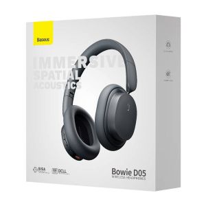 Baseus Bowie D05/USB-C/Drôt/BT/Bezdrôt/Šedá 6932172626037