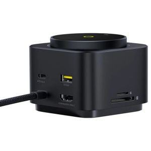 Baseus Nabíjacia stanica MagPro 7v1 s bezdrôtovým nabíjaním 15W cosmic black 6932172672669