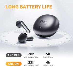 QCY - HT10 PRO+ AilyBuds, ANC slúchadlá, čierna HT10 pro+ black
