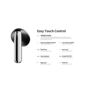 QCY - HT10 PRO+ AilyBuds, ANC slúchadlá, biela HT10 pro+ white