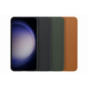Samsung Kožený zadný kryt pre Samsung Galaxy S23+ Green EF-VS916LGEGWW