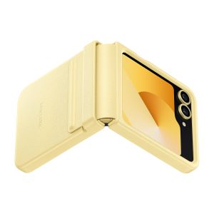 Samsung Ochranný kryt z vegánskej kože pre Flip 6 Yellow EF-VF741PYEGWW