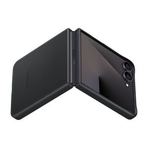Samsung Ochranný kryt z vegánskej kože Flip7 Black EF-VF766PBEGWW