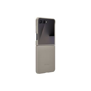 Samsung Ochranný kryt z vegánskej kože Flip7 Taupe EF-VF766PJEGWW