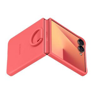 Samsung Silikónový kryt s držiakom na prst Flip7 Red EF-PF766TREGWW