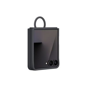 Samsung Silikónový kryt s držiakom na prst Flip7 Black EF-PF766TBEGWW