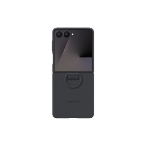 Samsung Silikónový kryt s držiakom na prst Flip7 Black EF-PF766TBEGWW