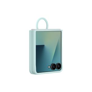 Samsung Silikónový kryt s držiakom na prst Flip7 Mint EF-PF766TMEGWW