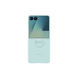Samsung Silikónový kryt s držiakom na prst Flip7 Mint EF-PF766TMEGWW