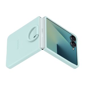 Samsung Silikónový kryt s držiakom na prst Flip7 Mint EF-PF766TMEGWW