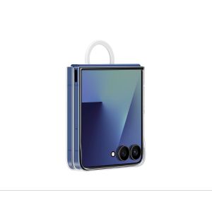 Samsung Zadný kryt s držiakom na prst Flip7 Transparent EF-QF766CTEGWW