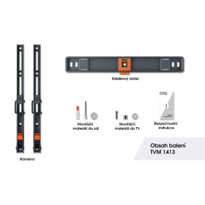 Vogel's TVM 1413, TV držiak s náklonom pre obrazovky 32-65", 25 kg TVM 1413