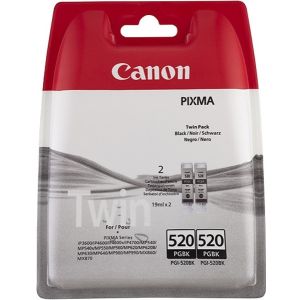Cartridge Canon PGI-520PGBK, dvojbalení, černá (black), originál