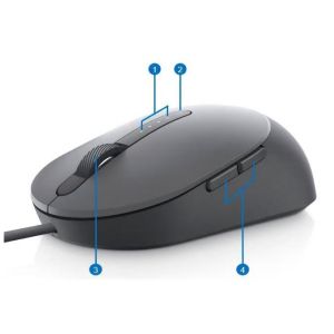 Dell MS3220/Kancelárska/Laserová/3 200 DPI/Drôtová USB/Šedá 570-ABHM