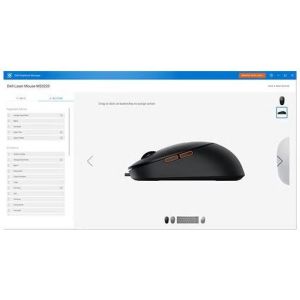 Dell MS3220/Kancelárska/Laserová/Pre pravákov/3 200 DPI/Drôtová USB/Čierna 570-ABHN