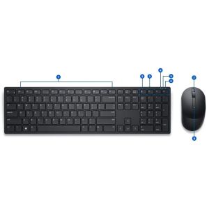 Dell set klávesnica + myš, KM5221W, bezdrôtová Hungarian, maďarská 580-AJRF